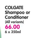 Colgate Shampoo Or Conditioner(All Variants)-6's
