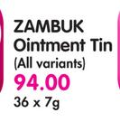 Zambuk Ointment Tin(All Variants)-36's