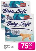 Babysoft 2 Ply Toilet Rolls-18's Each