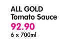 All Gold Tomato Sauce-6's