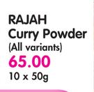 Rajah Curry Powder(All Variants)-10's
