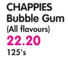 Chapies Bubble Gum(All Flavours)-125's