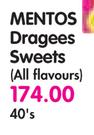 Mentos Dragees Sweets(All Flavours)-40's