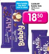 Cadbury Bubbly Slab(All Flavours)-150g Each