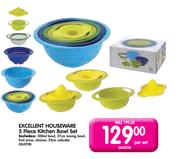 Excellent Houseware 5 Piece Kitchen Bowl Set-Per Set