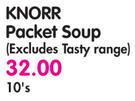 Knorr Packet Soup(Excludes Tasty Range)-10's