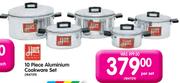 Hort 10 Piece Aluminium Cookware Set-Per Set