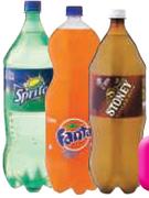 Fanta, Sprite, Twist Or Stoney Carbonated Soft Drinks(All Flavours)-6x2L