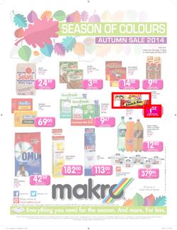Makro Gauteng : Food Catalogue ( 15 May - 28 May 2014 ), page 1