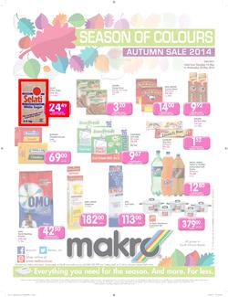 Makro Gauteng : Food Catalogue ( 15 May - 28 May 2014 ), page 1