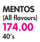 Mentos(All Flavours)-40's