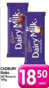 Cadbury Slabs(All Flavours)-180G Each