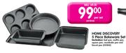 Home Discovery 5 Piece Bakeware Set-Per Set