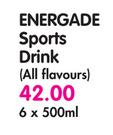 Energade Sports Drink(All Flavours)-6x500Ml