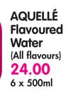 Aquelle Flavoured Water(All Flavours)-6x500Ml