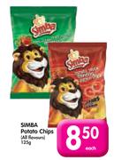 Simba Potato Chips(All Flavours)-125g Each