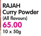Rajah Curry Powder(All Flavours)-10x50g
