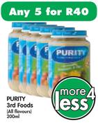 Purity 3rd Foods(All Flavours)-5x200ml