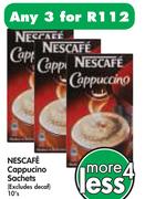 Nescafe Cappucino Sachets-3 x 10's