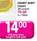 Handy-Andy Cream (All Variants)-5 x 750ml