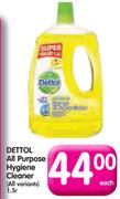 Dettol All Purpose Hygiene Cleaner (All Variants)-1.5L