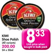 Kiwi Shoe Polish (All Variants)-24 x 50ml