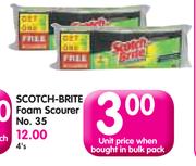 Scotch-Brite Foam Scourer No. 35-4's