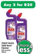 Toilet Duck Toilet Bowl Cleaner (All Variants)-2 x 500ml