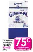 Grand-Pa Headache Powders-144's
