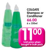 Colgate Shampoo Or Conditioner-6 x 350ml