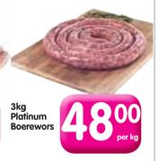 Platinum Boerewors-3kg