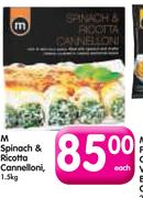 M Spinach & Ricotta Cannelloni-1.5kg