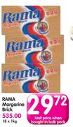 Rama Margarine Brick-18 x 1Kg