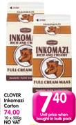 Clover Inkomazi Carton-10 x 500g