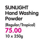 Sunlight Hand Washing Powder(Regular/Tropical)-10x250g