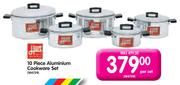 10 Piece Aluminium Cookware Set-Per Set