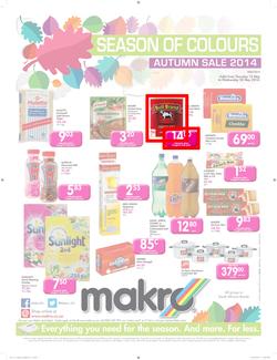 Makro Natal : Food Catalogue ( 15 May - 28 May 2014 ), page 1