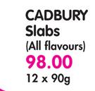 Cadbury Slabs (All Flavours)-12x90g 