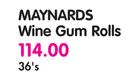 Maynards Wine Gum Rolls-36's