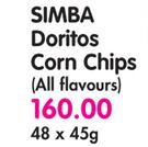 Simba Doritos Corn Chips(All Flavours)-48x45g