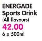 Energade Sports Drink(All Flavours)-6x500Ml