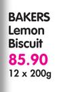 Bakers Lemon Biscuit-12x200g