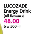 Lucozade Energy Drink(All Flavours)-6x500Ml