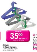 Gizmo 10 Pack Hangers