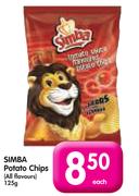 Simba Potato Chips(All Flavours)-125g Each