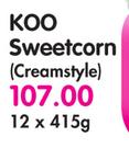 Koo Sweetcorn-12x415G