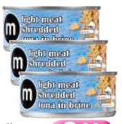 M Shredded Tuna In Brine Or Oil-170G