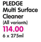 Pledge Multi surface Cleaner-6 x 275ml