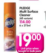 Pledge Multi surface Cleaner-6 x 275ml