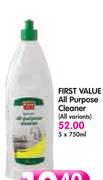 First Value All Purpose Cleaner-5 x 750ml